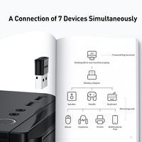 Baseus Adapter USB Bluetooth Dongle adapador Bluetooth 5.1 na PC Laptop głośnik bezprzewodowy odbiornik Audio nadajnik USB 6